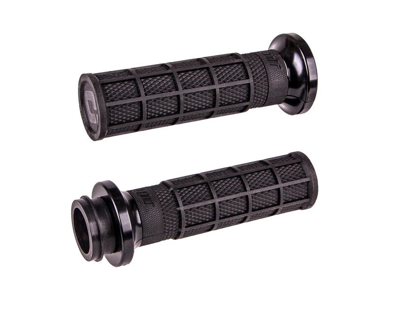 ODI V-Twin Lock-on™ Hart-Luck Signature Full-Waffle Grip Sada (Throttle By Wire)- Harley Davidson 2008-