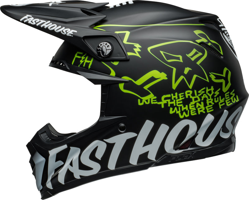 BELL Moto-9S Flex Přilba - Fasthouse MC Core Matný Černá/Žlutá