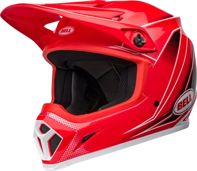 BELL MX-9 Mips Přilba - Zone Lesklá Červená