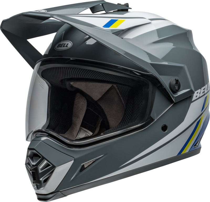 BELL MX-9 Adventure MIPS Přilba - Alpine Lesklá Antracitová/Stříbrná
