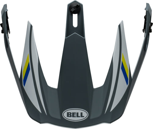 BELL MX-9 Adventure Mips Kšilt - Alpine Lesklá Šedá/Modrá