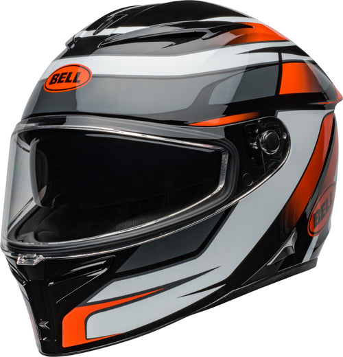 BELL Lithium Mips Přilba - Podium Lesklá černá/Oranžová