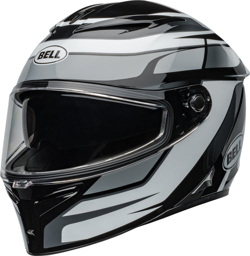 BELL Lithium Mips Přilba - Podium Lesklý Černá/Bílá