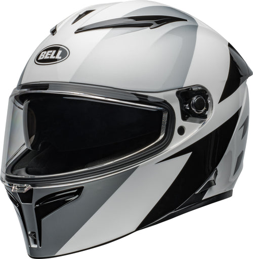 BELL Lithium Přilba - Shear Lesklá Stříbrná/Bílá