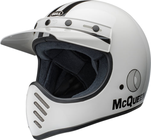 BELL Moto-3 Přilba - Steve McQueen Lesklá bílá/Černá
