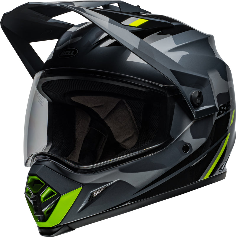 BELL MX-9 Adventure MIPS Přilba - Alpine Lesklá Met Šedá/Kamufláž