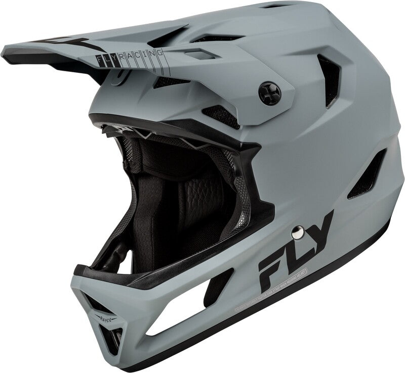 FLY RACING Rayce pro děti Cyklistická přilba - Matná Šedá