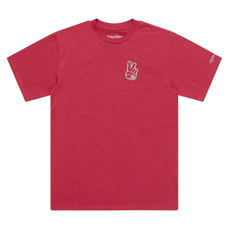 TROY LEE DESIGNS Peace Out Tričko - Fuchsia