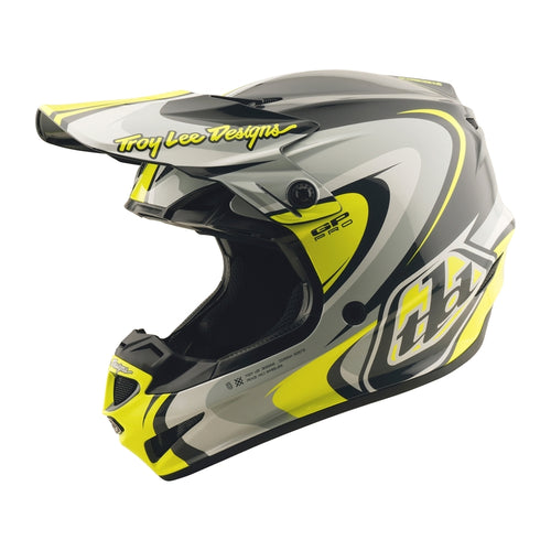 TROY LEE DESIGNS GP Pro Crossover Přilba - Šedá/Žlutá
