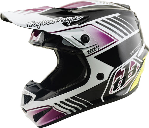 TROY LEE DESIGNS GP Pro Mips Přilba - Segment Černá/Fialová