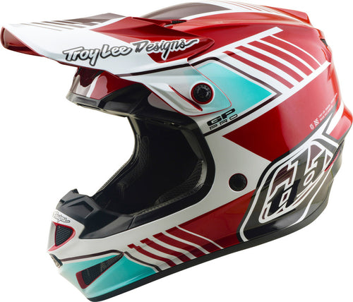 TROY LEE DESIGNS GP Pro Mips Přilba - Segment Červená/Bílá