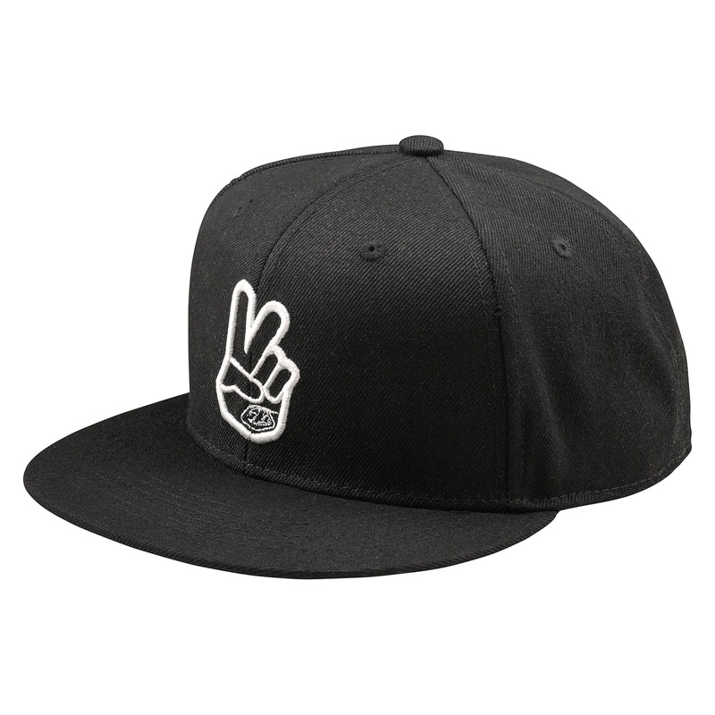 TROY LEE DESIGNS Matná Kšilt Snapback Peace - Černá Kšiltovka