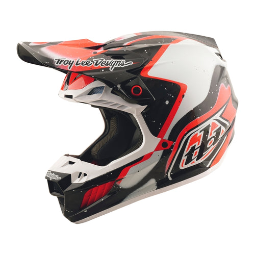 TROY LEE DESIGNS SE5 Karbonová Membrána Přilba - Černá/Červená