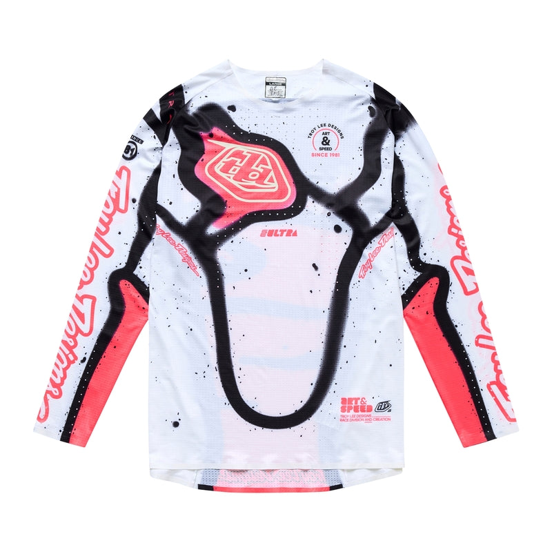 TROY LEE DESIGNS SE Ultra Membrána Dres - Bílá/Infra Červená