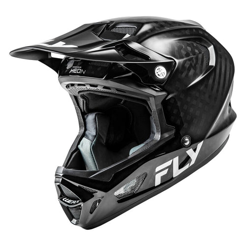 FLY RACING Werx-R Karbonová Jednobarevná Cyklistická přilba - Černá carbone