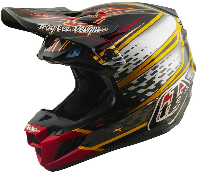 TROY LEE DESIGNS SE5 Composite Mips Přilba - Wings Černá