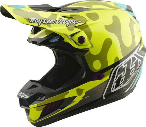 TROY LEE DESIGNS SE5 Composite Mips Přilba - Myth Flo Žlutá