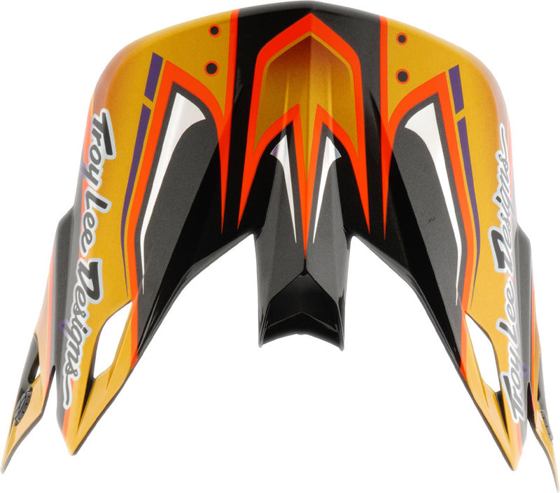 TROY LEE DESIGNS SE5 Karbonová Kšilt - Crest Zlatá