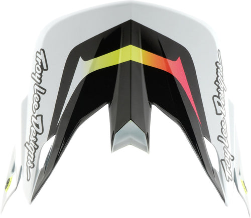 TROY LEE DESIGNS SE5 Karbonová Kšilt - Lined Up Bílá