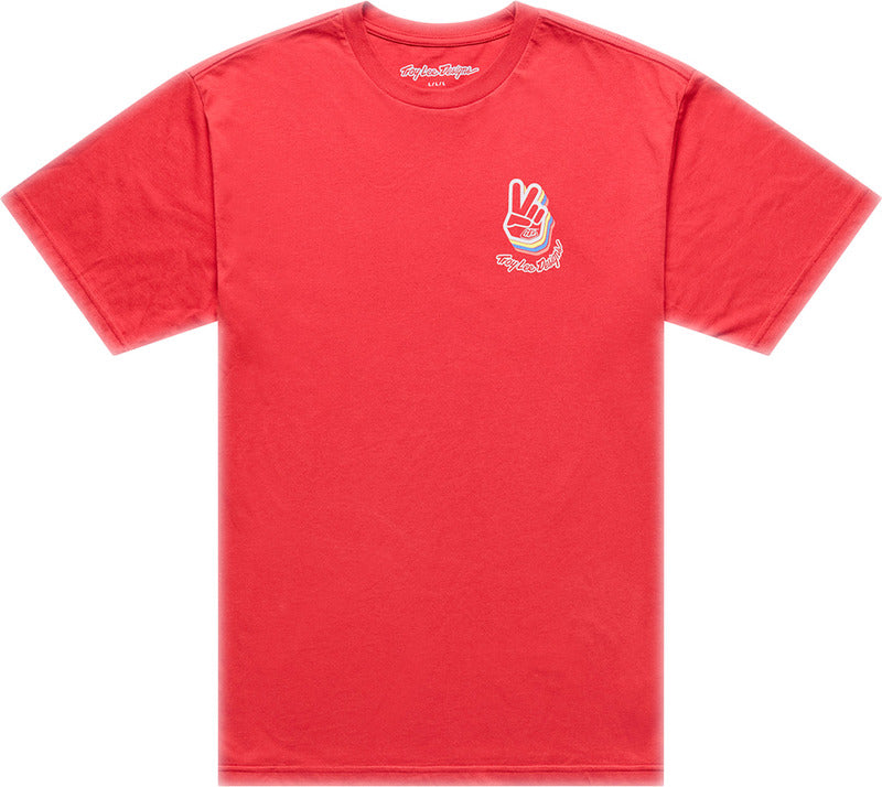 TROY LEE DESIGNS Deuces Tričko - Scarlet