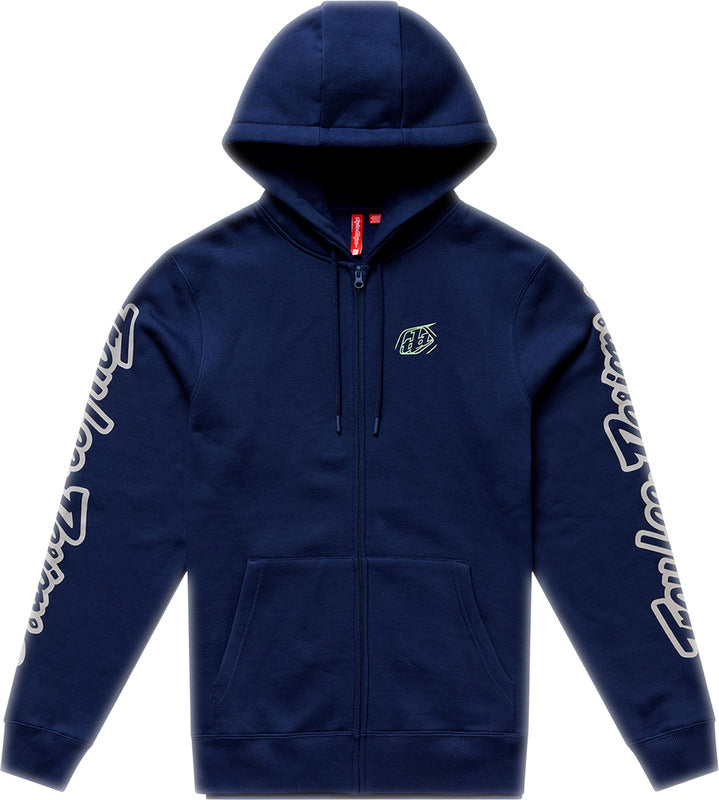 TROY LEE DESIGNS Na zip Badge Mikina - Tmavě modrá/Sage