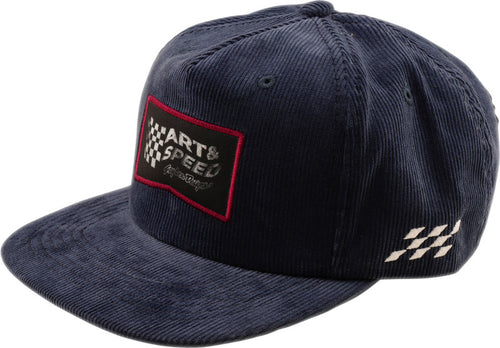 TROY LEE DESIGNS Unstructured Snapback Winners Circle Kšiltovka - Corduroy Indigo