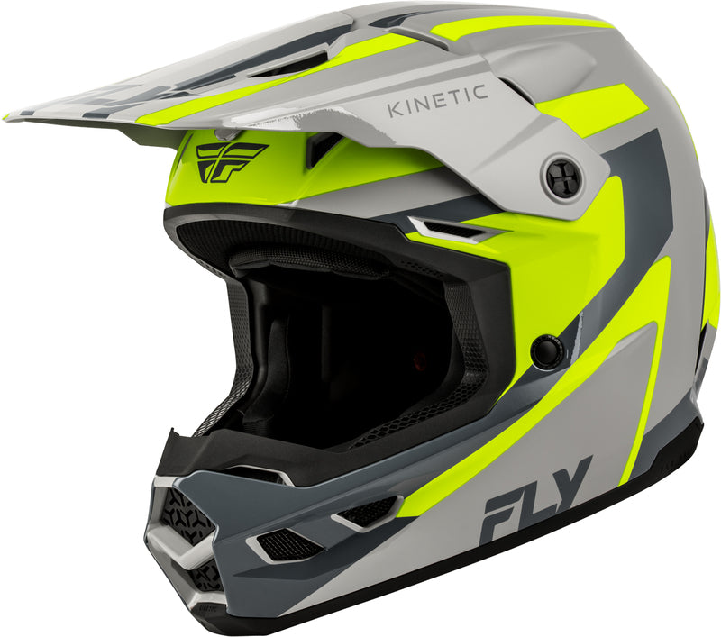 FLY RACING Kinetic Sync Přilba - Šedá/Reflexní
