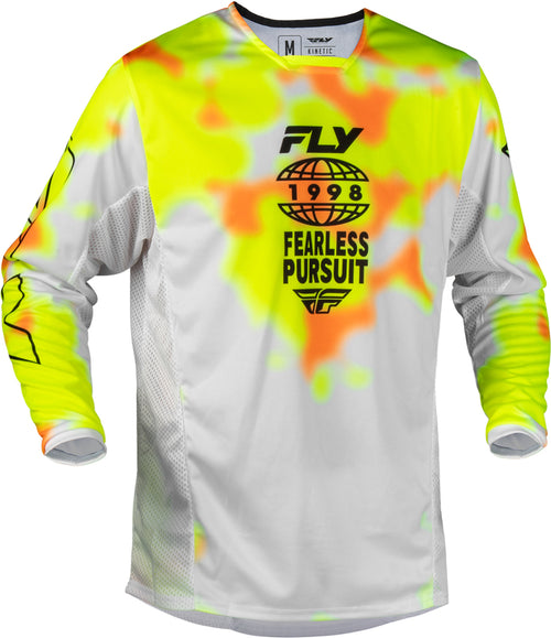 FLY RACING Kinetic Blur Dres - Bílá/Reflexní/Oranžová