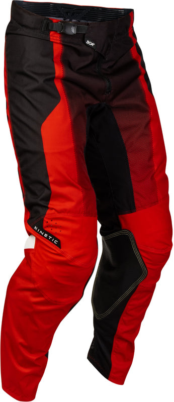 FLY RACING Kinetic Fade Kalhoty - Červená/Černá/Bílá