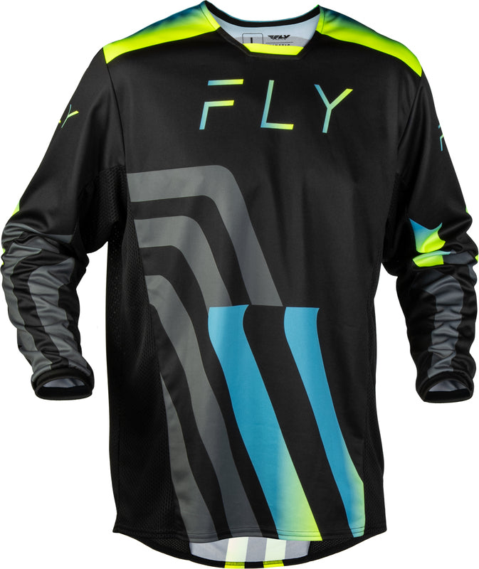FLY RACING Kinetic Volt Dres - Černá/Šedá/Tyrkysová/Žlutá