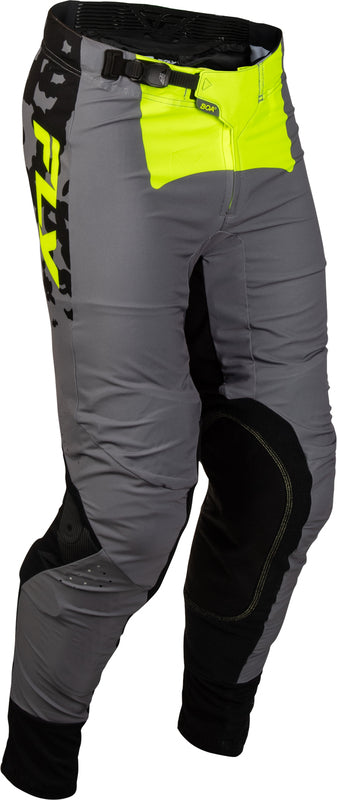 FLY RACING pro děti Lite Flake Kalhoty - Šedá/Reflexní/Černá