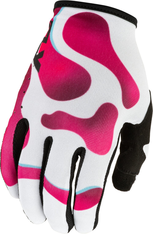 FLY RACING pro děti Lite Vibe Rukavice - Bílá/Růžová/Modrá