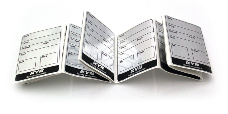 KYB Suspension Setting Labels - 10 Pack
