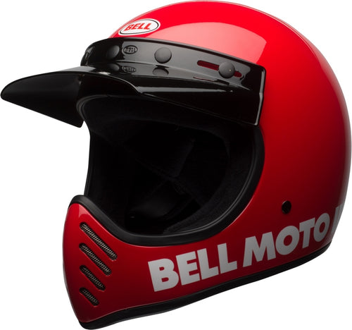 BELL Moto-3 Classic Přilba - Lesklá Červená