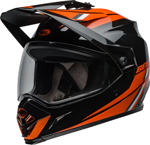 BELL MX-9 Adventure MIPS Přilba - Alpine Lesklá černá/Oranžová