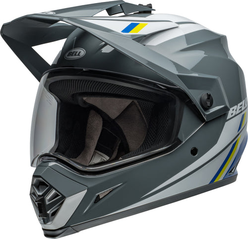 BELL MX-9 Adventure MIPS Přilba - Alpine Lesklá Antracitová/Stříbrná