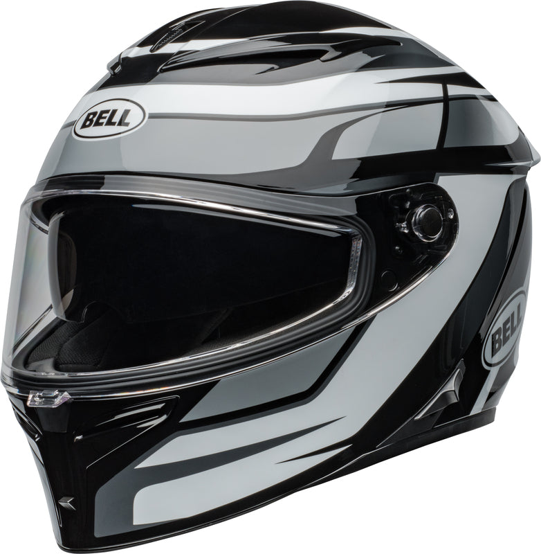 BELL Lithium Mips Přilba - Podium Lesklý Černá/Bílá
