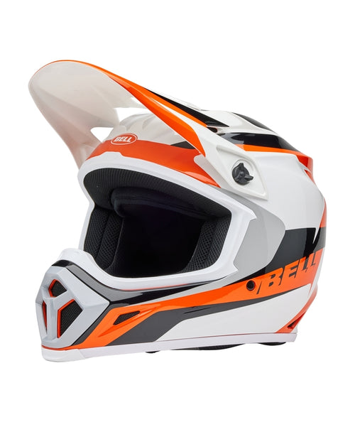 BELL MX-9 Mips Přilba - Rift Lesklá Oranžová/Bílá