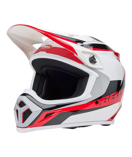 BELL MX-9 Mips Přilba - Rift Lesklá Červená/Bílá