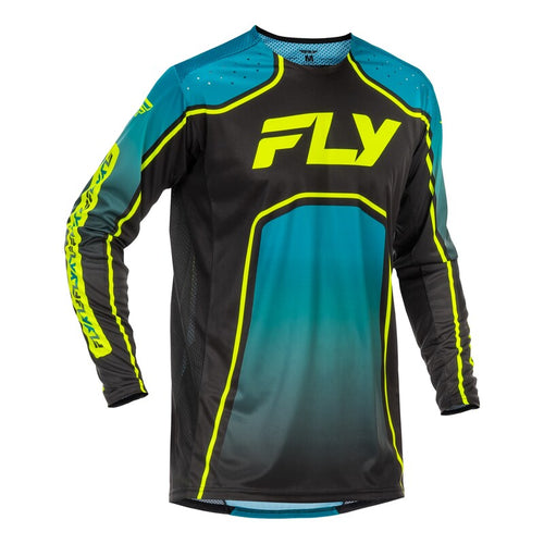 FLY RACING Rayce MTB pro děti Dres - Tyrkysová/Černá/Lime