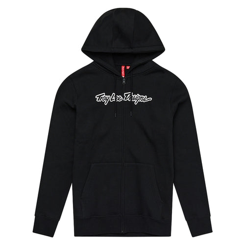 TROY LEE DESIGNS Na zip Signature Mikina - Černá