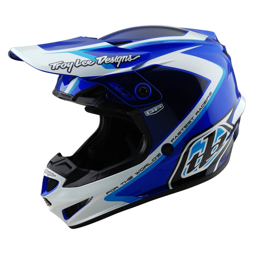 TROY LEE DESIGNS GP Shutter Přilba - Modrá/Bílá