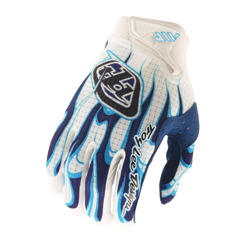 TROY LEE DESIGNS Air Rukavice - Torched Bílá/Modrá