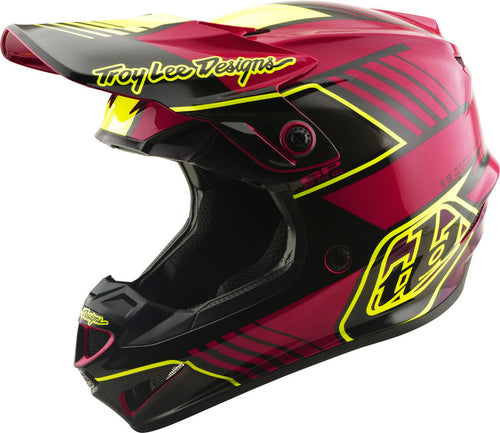 TROY LEE DESIGNS GP Pro Mips pro děti Přilba - Segment Fuchsia