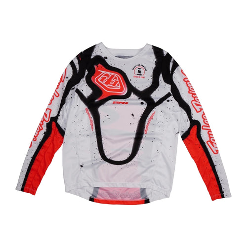 TROY LEE DESIGNS GP Pro Membrána pro děti Dres - Bílá/Infra Červená