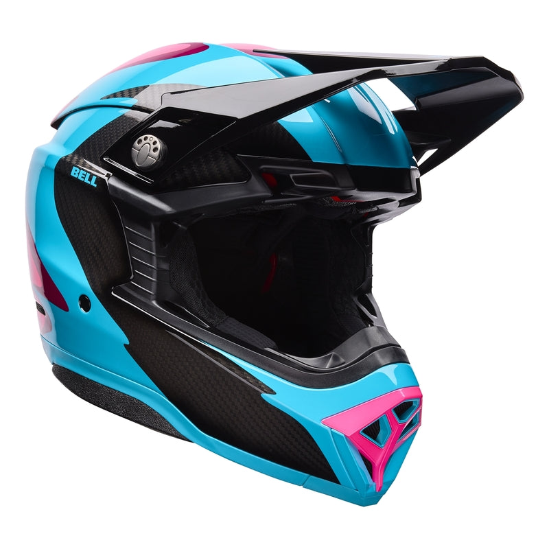 BELL Moto-10 Spherical Přilba - Fluid Zelená/Růžová