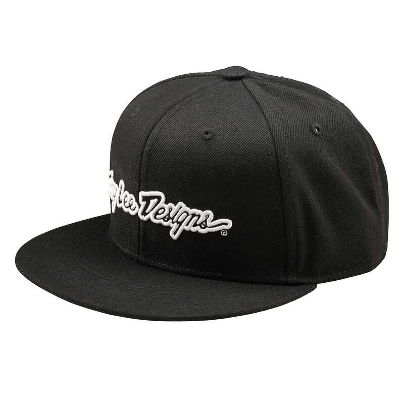 TROY LEE DESIGNS Matná Kšilt Snapback Signature Kšiltovka - Černá