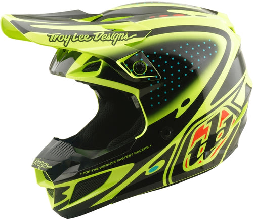 TROY LEE DESIGNS SE5 Polycarbonate Mips Přilba - The Line Flo Žlutá