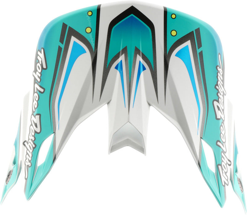 TROY LEE DESIGNS SE5 Kompozitní Kšilt - Crest Real Tyrkysová