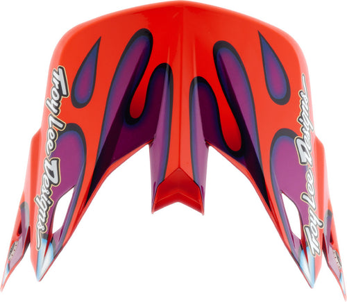 TROY LEE DESIGNS SE5 Kompozitní Kšilt - Overspray Fialová/Bílá